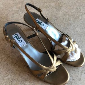 Sandals with heel made in Italy